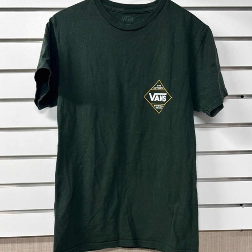 Vans Green Short Sleeve Tee‎ with Logo